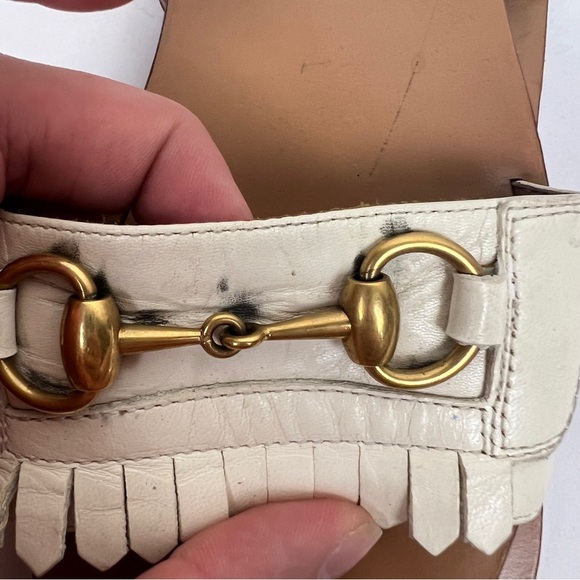 Gucci Varadero Horsebit Leather Slide Sandals - Picture 6 of 6